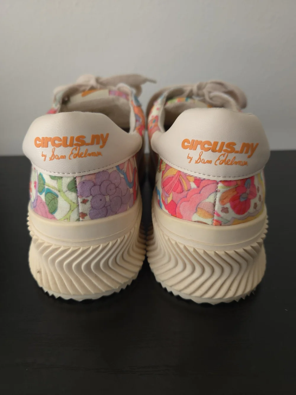 Circus by Sam Edelman Floral Platform Sneakers - Cream Multicolor
